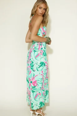 Vacation Dresses|Spring Break Dresses>Hello Molly Summer Getaway Maxi Dress Green