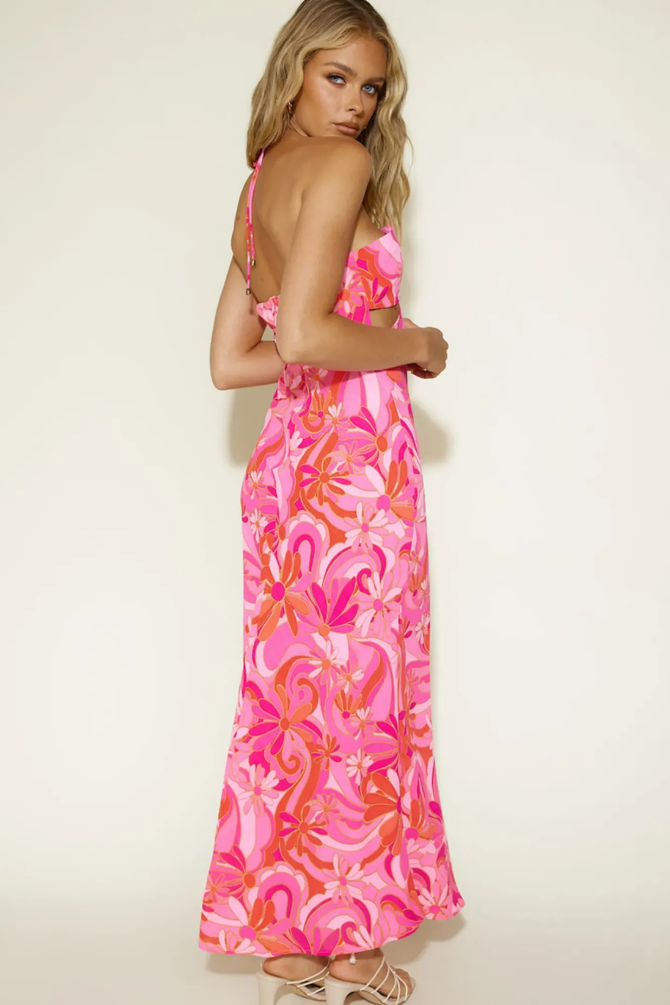 Vacation Dresses|Spring Break Dresses>Hello Molly Summer Getaway Maxi Dress Pink