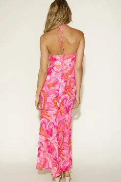 Vacation Dresses|Spring Break Dresses>Hello Molly Summer Getaway Maxi Dress Pink