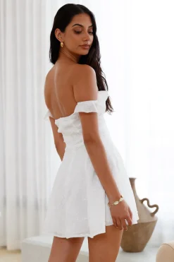 White Dresses|Mini Dresses>Hello Molly Summer Halo White Mini Dress