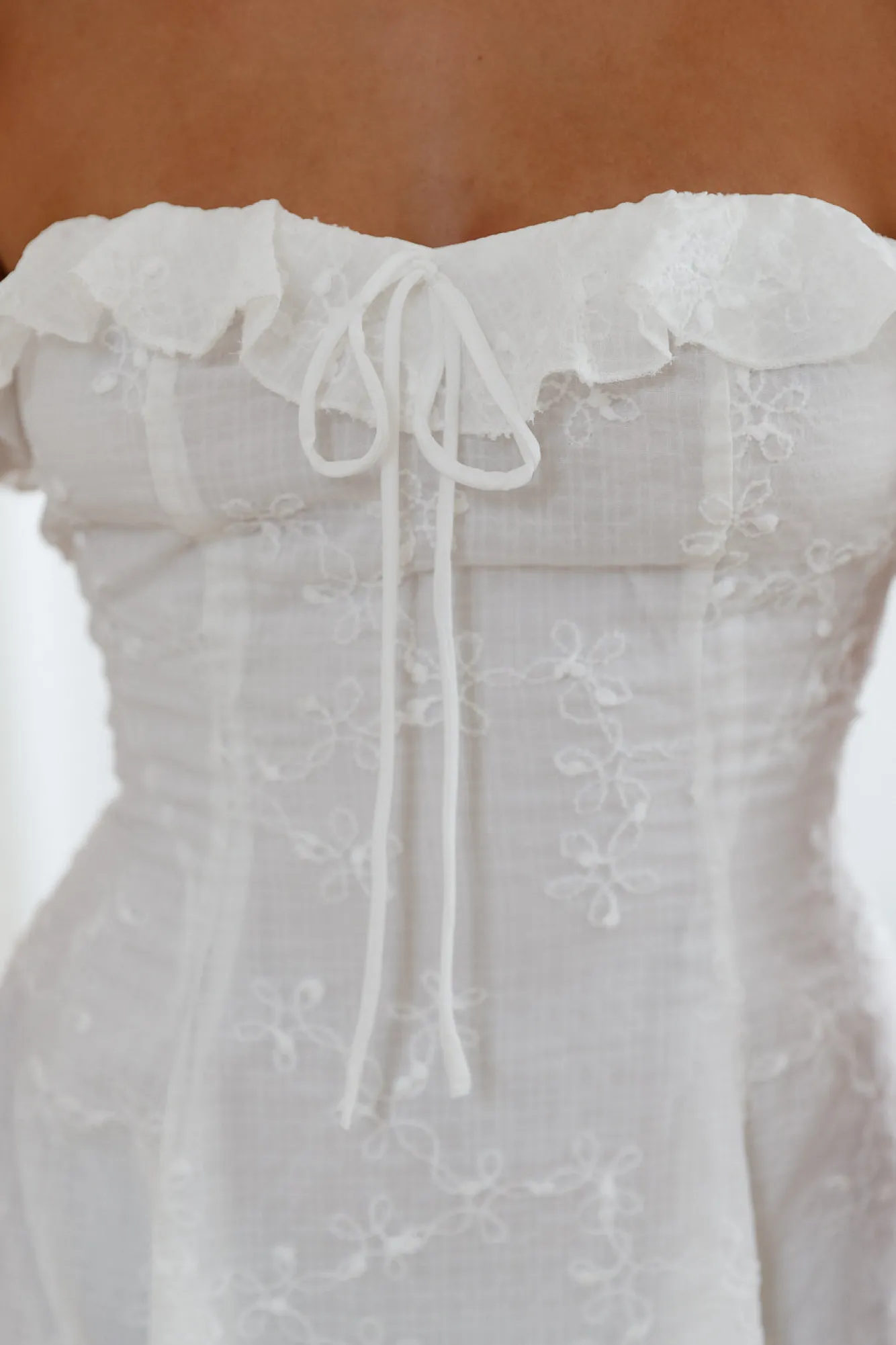 White Dresses|Mini Dresses>Hello Molly Summer Halo White Mini Dress