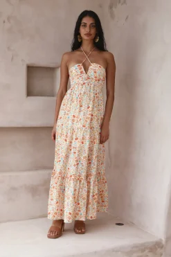Wedding Guest Dresses|Spring Break Dresses>Hello Molly Summer in Paradise Maxi Dress orange
