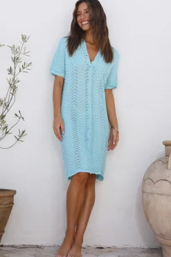 Vacation Dresses|Spring Break Dresses>Hello Molly Summer Love Song Midi Dress Blue