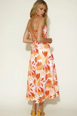 Cocktail Dresses|Spring Break Dresses>Hello Molly Summer Loving Maxi Dress Orange