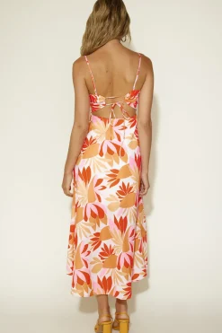 Cocktail Dresses|Spring Break Dresses>Hello Molly Summer Loving Maxi Dress Orange