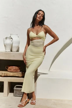 Wedding Guest Dresses|Formal Dresses>Hello Molly Summer Nomad Midi Dress Yellow