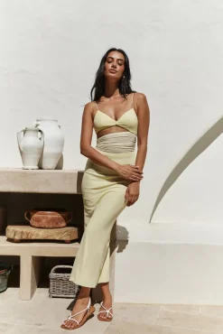 Wedding Guest Dresses|Formal Dresses>Hello Molly Summer Nomad Midi Dress Yellow