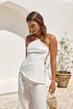 Two-Piece Pants Set>Hello Molly Summer Serenity Set White