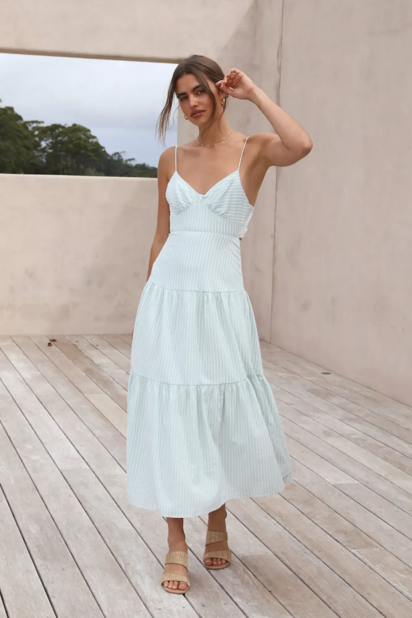 Date Night Dresses|Casual Dresses>Hello Molly Summer Sun Maxi Dress Mint