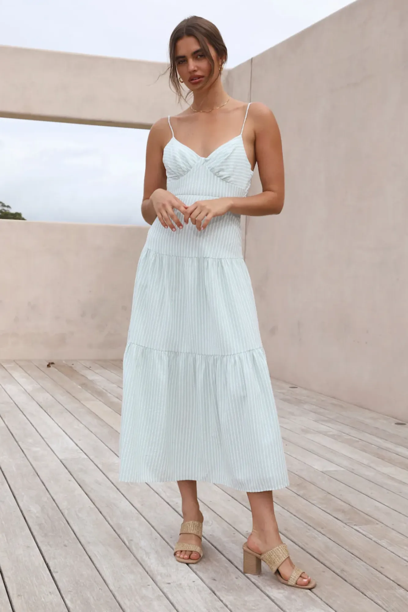 Date Night Dresses|Casual Dresses>Hello Molly Summer Sun Maxi Dress Mint