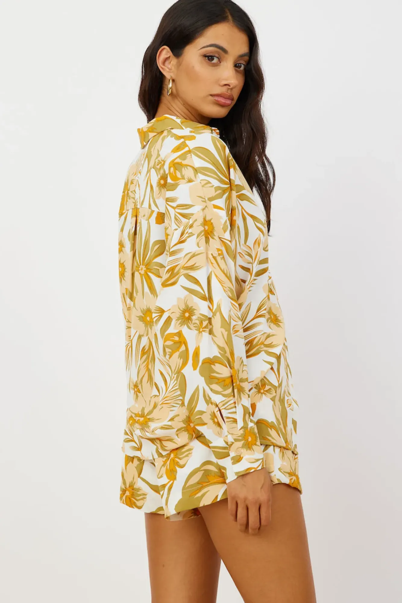 Shirts|Long Sleeve>Hello Molly Summer Sweethearts Shirt Yellow