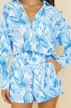Shorts>Hello Molly Summer Sweethearts Shorts Blue