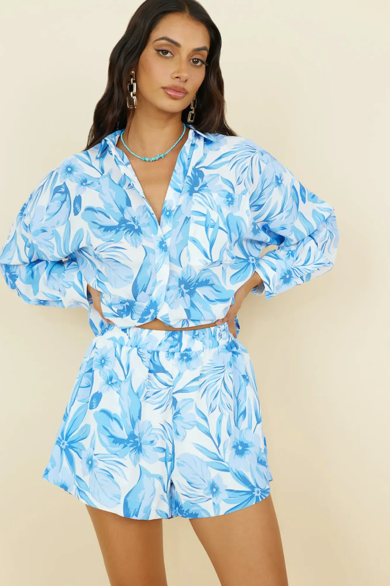 Shorts>Hello Molly Summer Sweethearts Shorts Blue