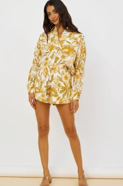 Shorts>Hello Molly Summer Sweethearts Shorts Yellow