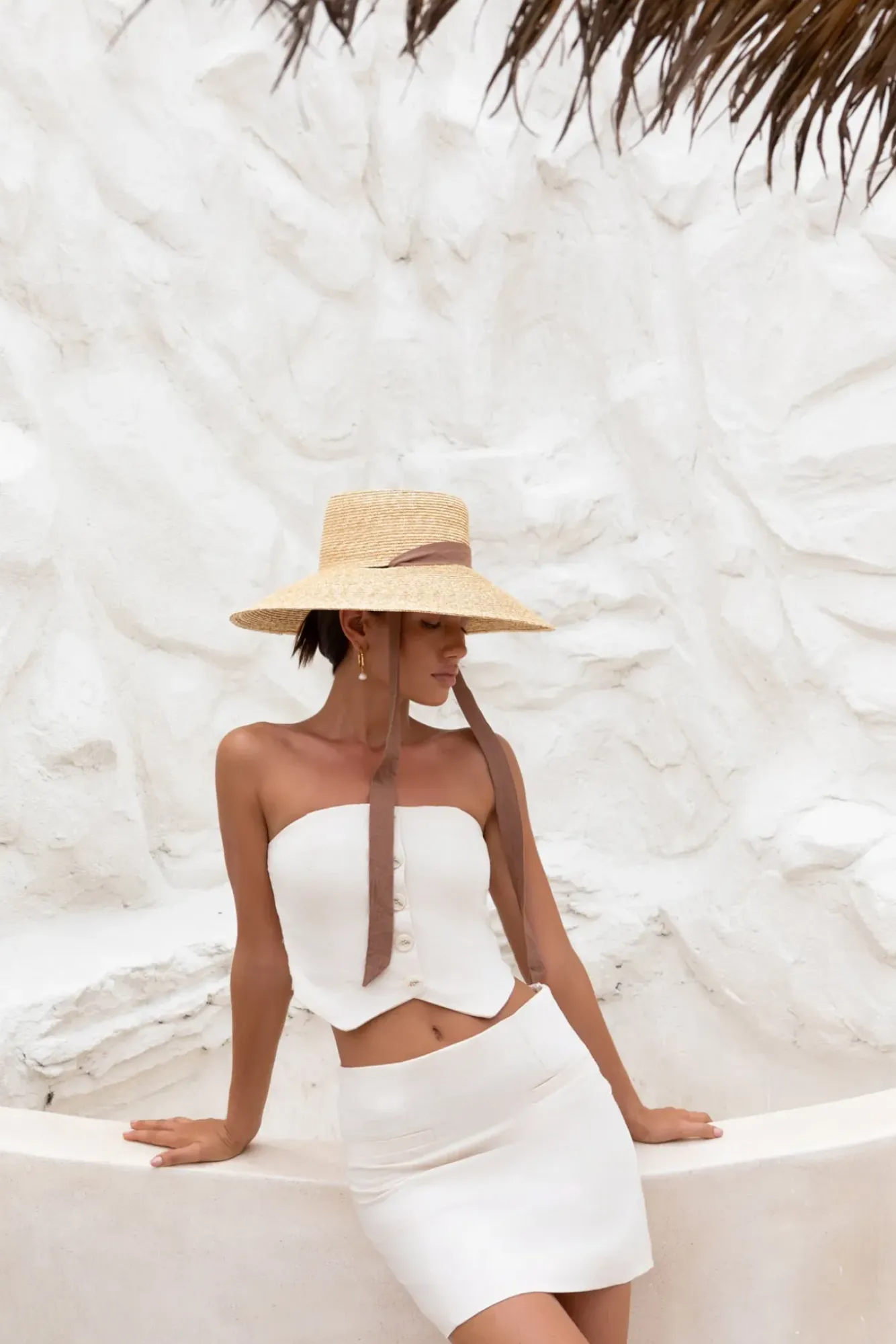 Skirt And Top Sets>Hello Molly Sundowner Set Beige