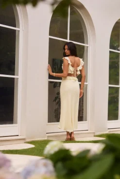 Cocktail Dresses|Vacation Dresses>Hello Molly Sundream Maxi Dress Yellow
