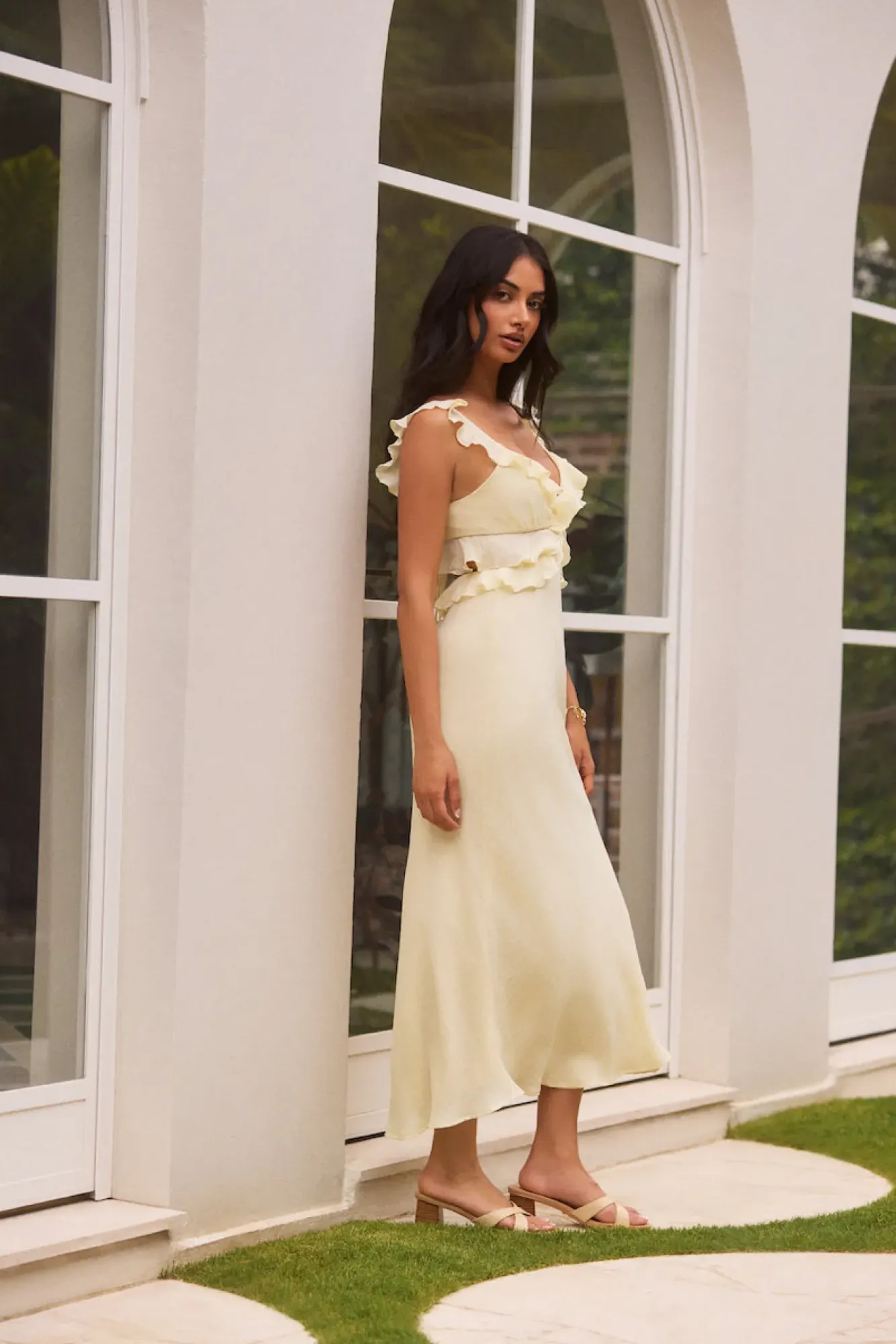 Cocktail Dresses|Vacation Dresses>Hello Molly Sundream Maxi Dress Yellow