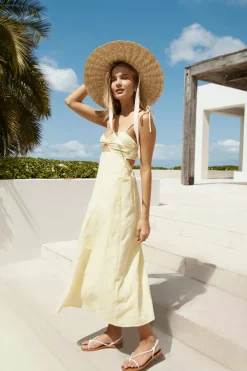 Vacation Dresses|Date Night Dresses>Fortunate One Sunflower Dreams Maxi Dress Yellow