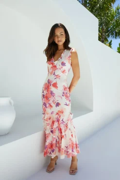 Wedding Guest Dresses|Formal Dresses>Hello Molly Sun-kissed Charm Floral Maxi Dress