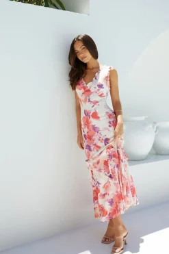 Wedding Guest Dresses|Formal Dresses>Hello Molly Sun-kissed Charm Floral Maxi Dress