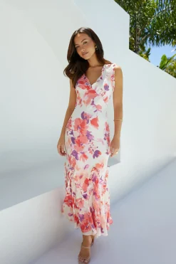 Wedding Guest Dresses|Formal Dresses>Hello Molly Sun-kissed Charm Floral Maxi Dress