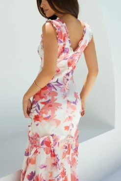 Wedding Guest Dresses|Formal Dresses>Hello Molly Sun-kissed Charm Floral Maxi Dress