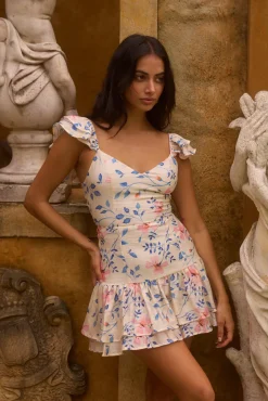 Date Night Dresses|Brunch Dresses>Hello Molly Sunkissed Garden Mini Dress