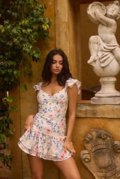 Date Night Dresses|Brunch Dresses>Hello Molly Sunkissed Garden Mini Dress