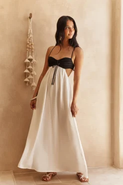 Wedding Guest Dresses|Vacation Dresses>Hello Molly Sun kissed Sands Maxi Dress White