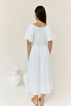 Spring Break Dresses|Date Night Dresses>Hello Molly Sunlight Maxi Dress White