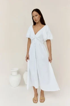Spring Break Dresses|Date Night Dresses>Hello Molly Sunlight Maxi Dress White
