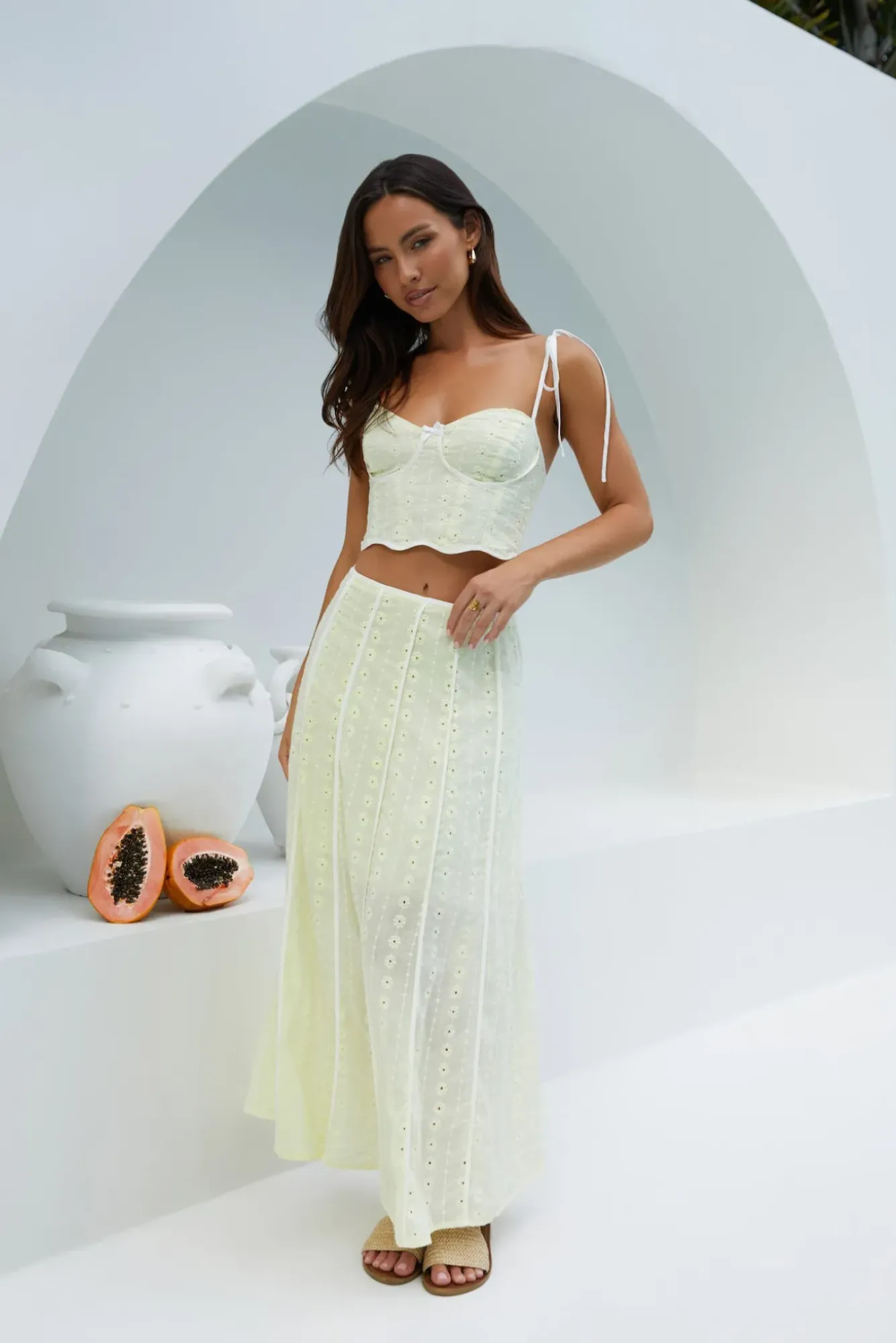 Skirt And Top Sets>Hello Molly Sunlit Dreams Set Yellow