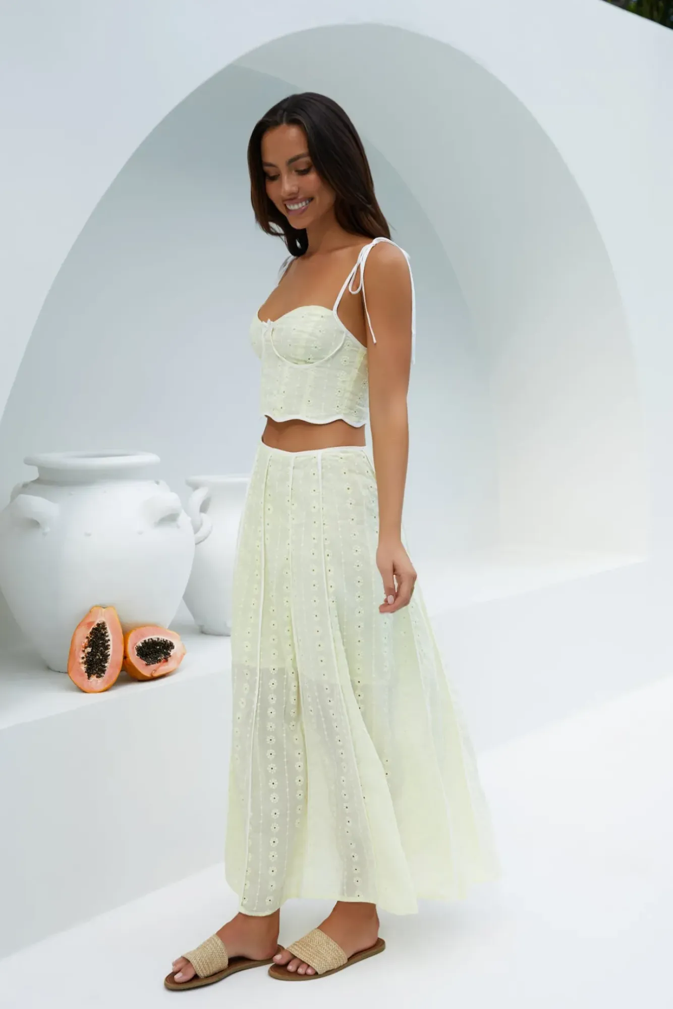 Skirt And Top Sets>Hello Molly Sunlit Dreams Set Yellow