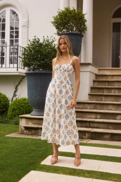 Maxi Dresses>Hello Molly Sunlit Petal Maxi Dress Print