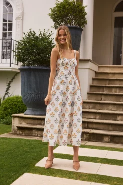 Maxi Dresses>Hello Molly Sunlit Petal Maxi Dress Print