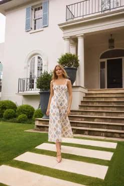 Maxi Dresses>Hello Molly Sunlit Petal Maxi Dress Print