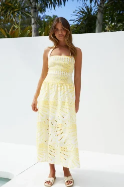 Cocktail Dresses|Brunch Dresses>Hello Molly Sunlit Shores Maxi Dress