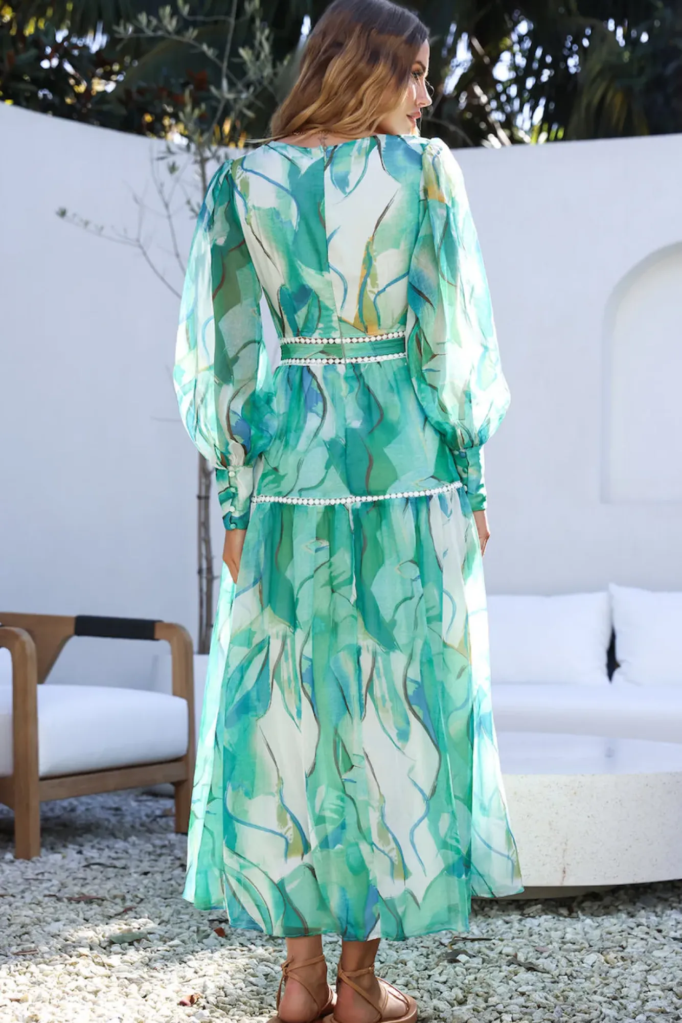 Wedding Guest Dresses|Cocktail Dresses>Hello Molly Sunny and Bright Maxi Dress Green
