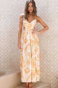 Vacation Dresses|Summer Dresses>Hello Molly Sunny Days Maxi Dress Yellow
