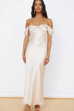 Wedding Guest Dresses|Formal Dresses>Hello Molly Sunny Reflections Maxi Dress Champagne