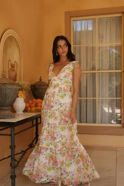 Wedding Guest Dresses|Formal Dresses>Hello Molly Sunny Splendour Maxi Dress Pink