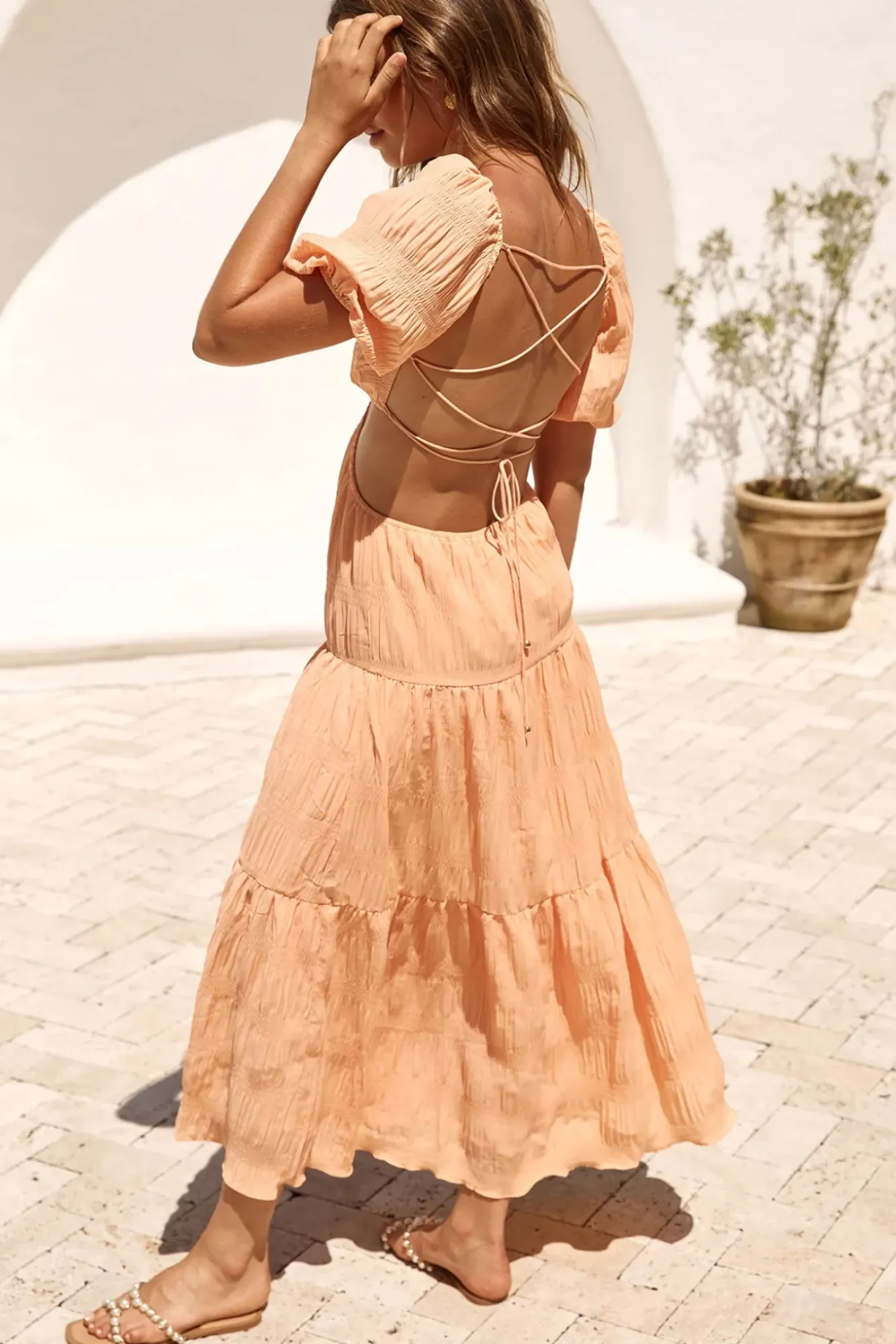 Spring Break Dresses|Bump Friendly>Hello Molly Sun Of The Sky Maxi Dress Orange