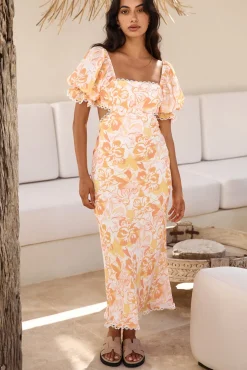 Brunch Dresses|Summer Dresses>Hello Molly Sunrise Hue Maxi Dress Orange