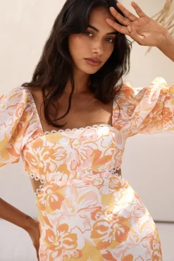 Brunch Dresses|Summer Dresses>Hello Molly Sunrise Hue Maxi Dress Orange