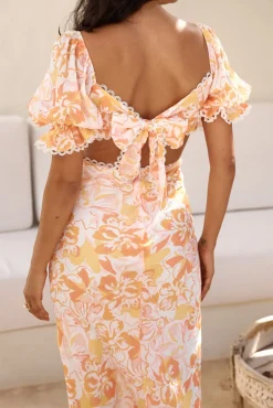 Brunch Dresses|Summer Dresses>Hello Molly Sunrise Hue Maxi Dress Orange
