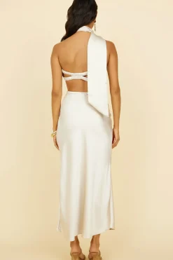 Cropped>Hello Molly Sunset and Vine Crop Top Champagne