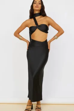 Skirts|Skirt And Top Sets>Hello Molly Sunset and Vine Maxi Skirt Black