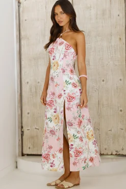 Midi Dresses>Hello Molly Sunset Dahlia Midi Dress Floral