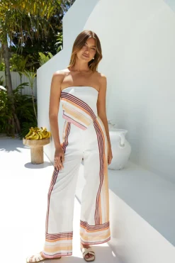 Two-Piece Pants Set>Hello Molly Sunset Harmony Set Orange