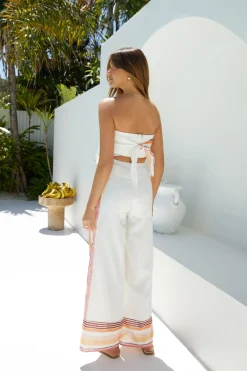 Two-Piece Pants Set>Hello Molly Sunset Harmony Set Orange
